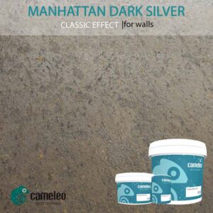 Manhattan dark silver classic effect for walls Cameleo